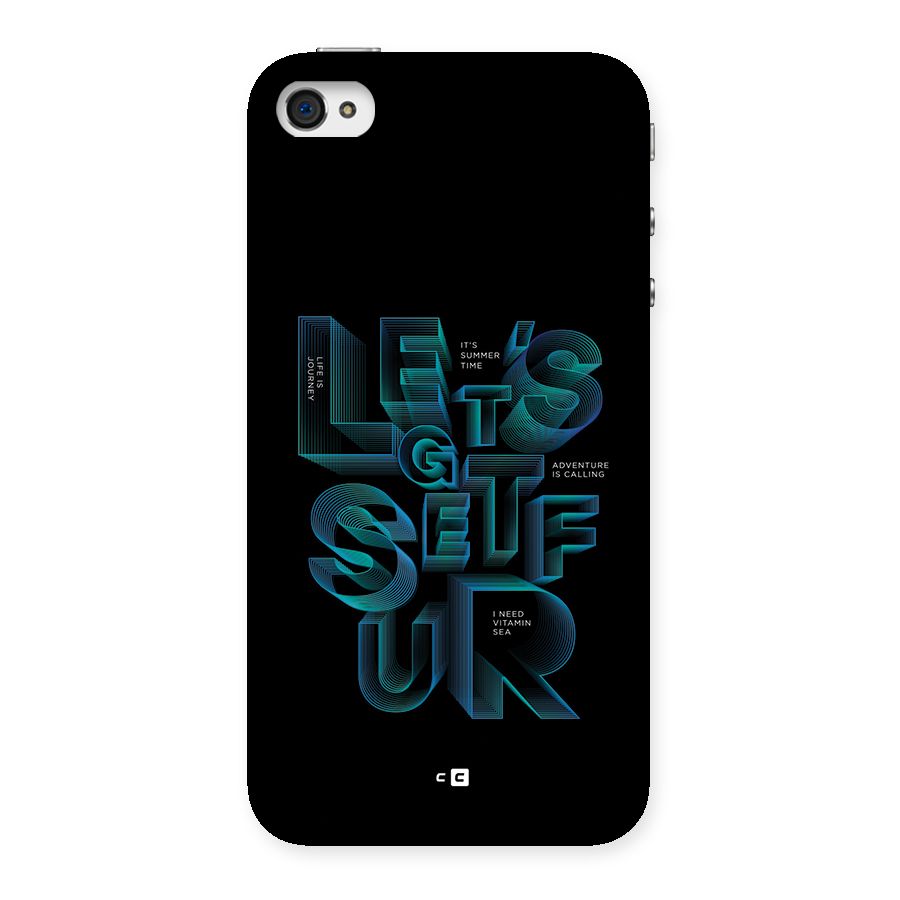Lets Get Surf Back Case for iPhone 4 4s