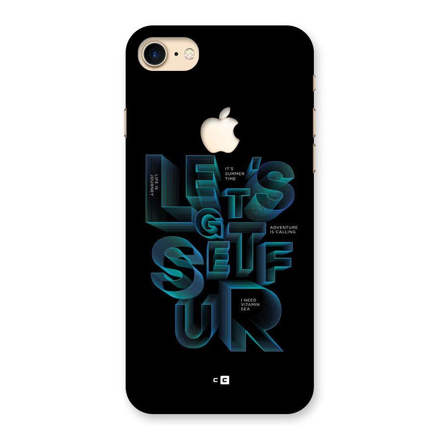 Lets Get Surf Back Case for iPhone 7 Apple Cut