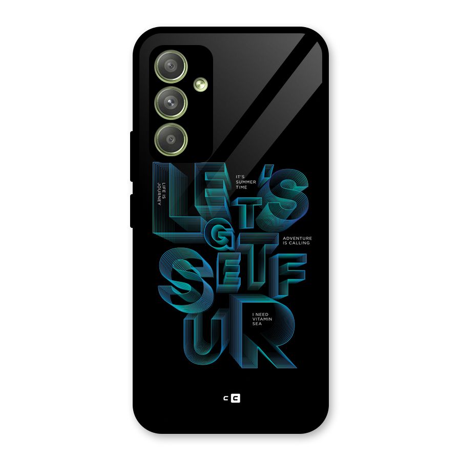 Lets Get Surf Glass Back Case for Galaxy A54