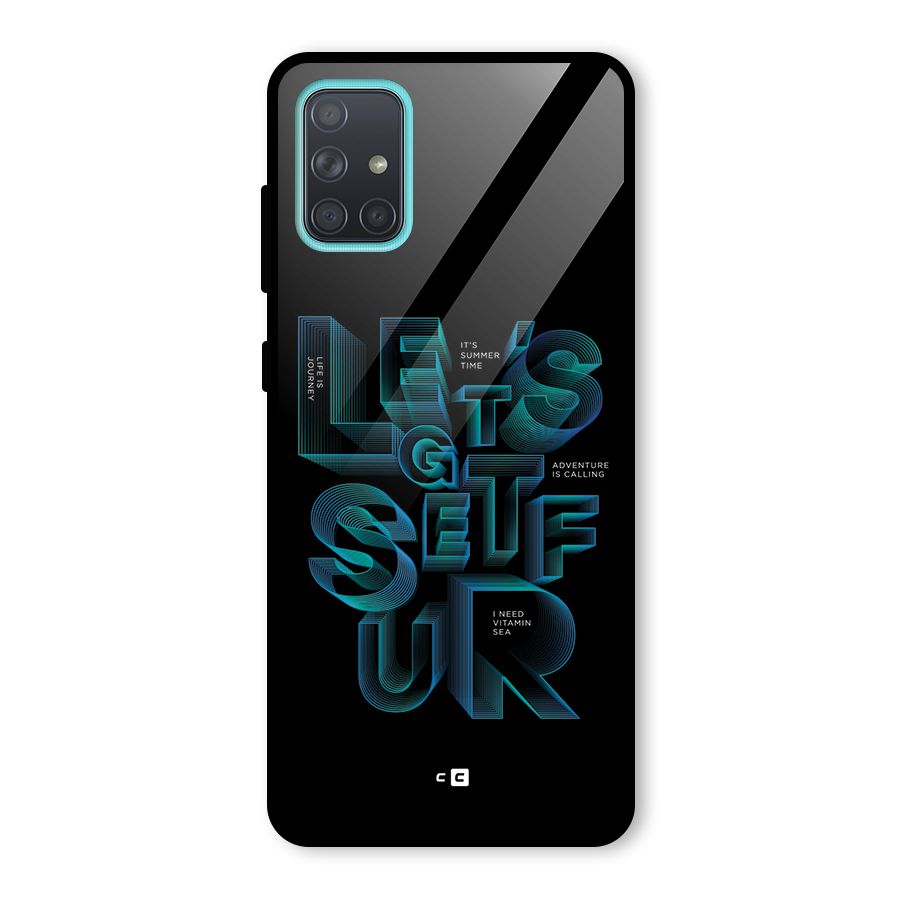 Lets Get Surf Glass Back Case for Galaxy A71
