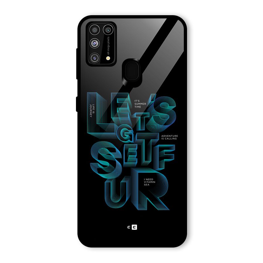 Lets Get Surf Glass Back Case for Galaxy F41