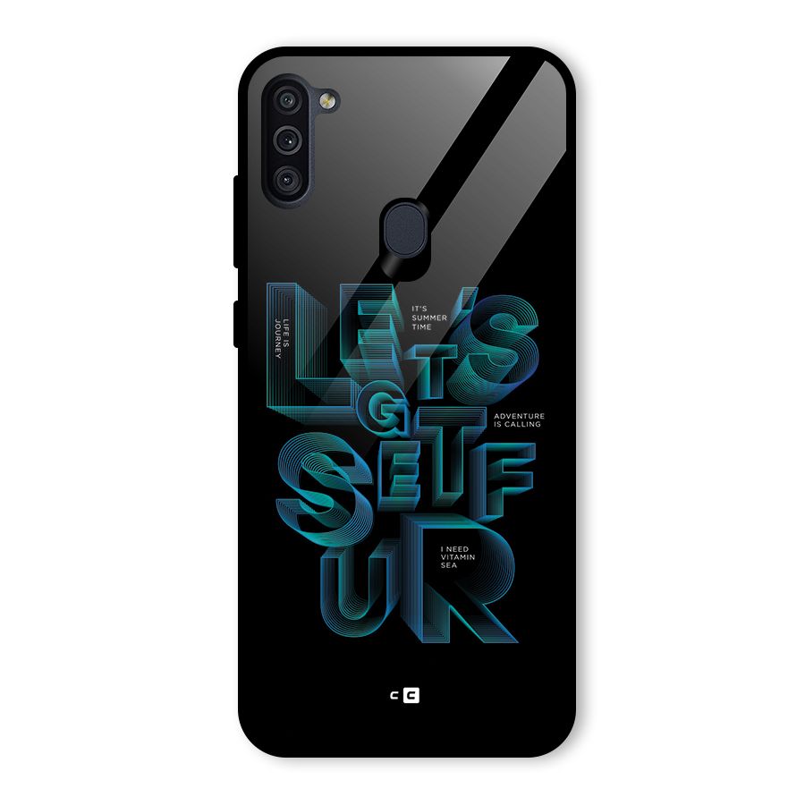 Lets Get Surf Glass Back Case for Galaxy M11