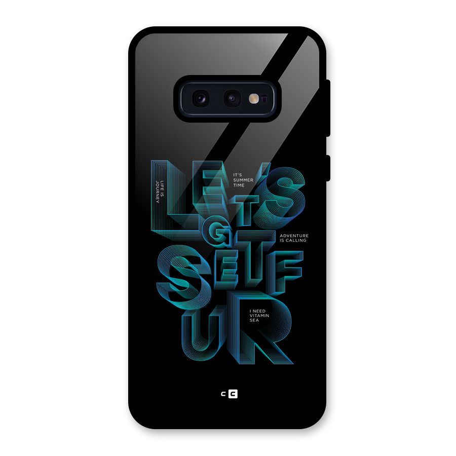 Lets Get Surf Glass Back Case for Galaxy S10e