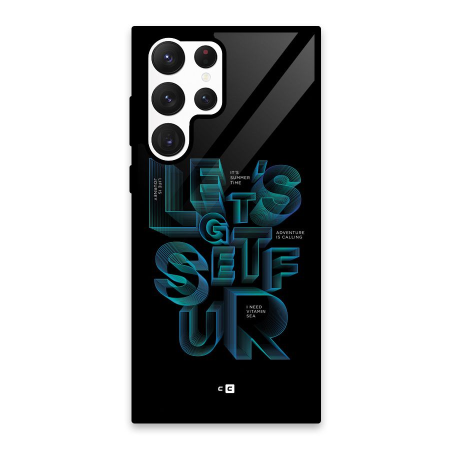 Lets Get Surf Glass Back Case for Galaxy S22 Ultra 5G