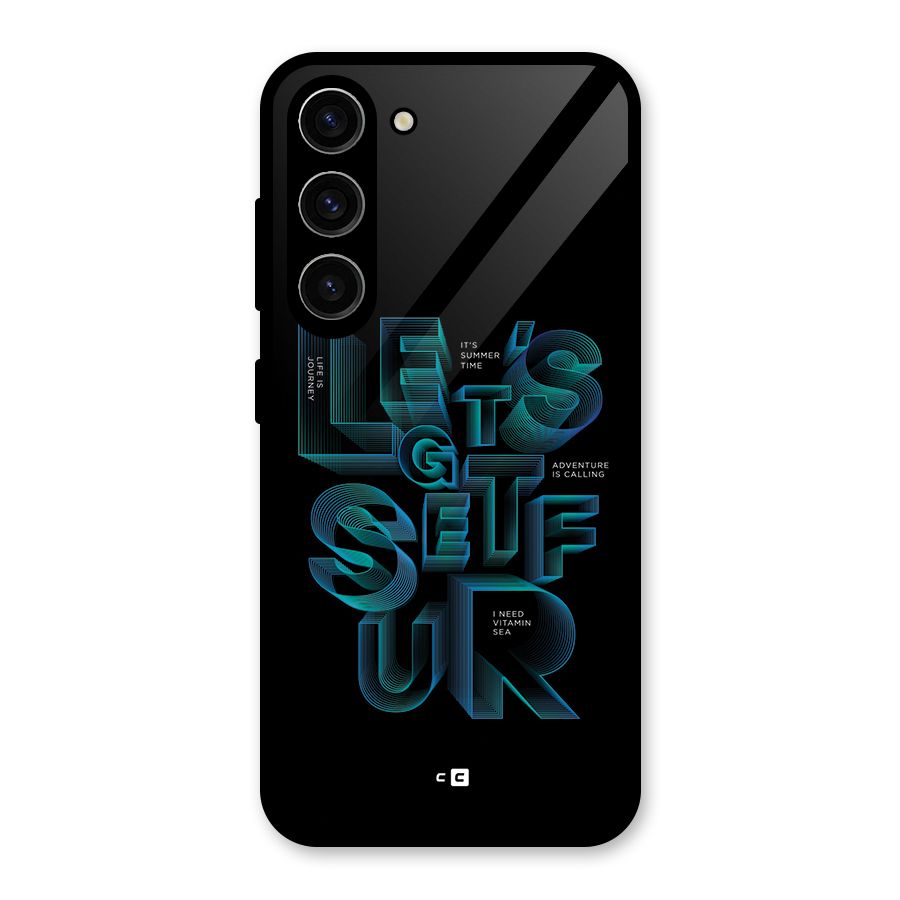 Lets Get Surf Glass Back Case for Galaxy S23