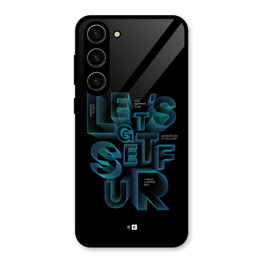 Lets Get Surf Glass Back Case for Galaxy S23 Plus