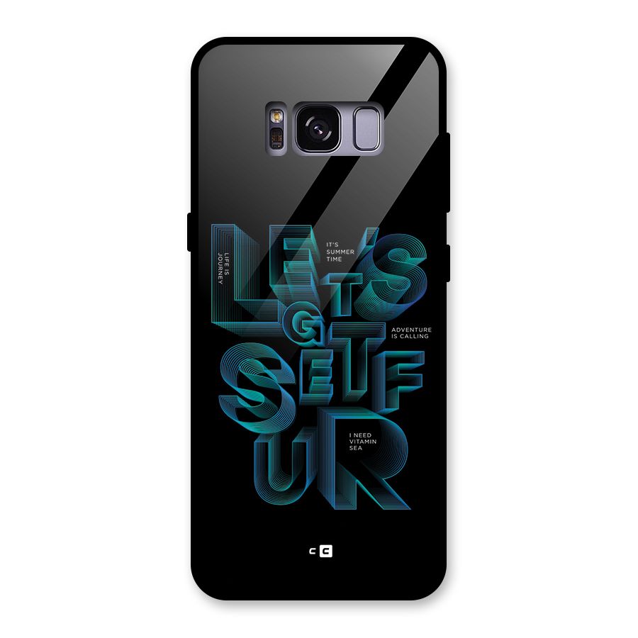 Lets Get Surf Glass Back Case for Galaxy S8