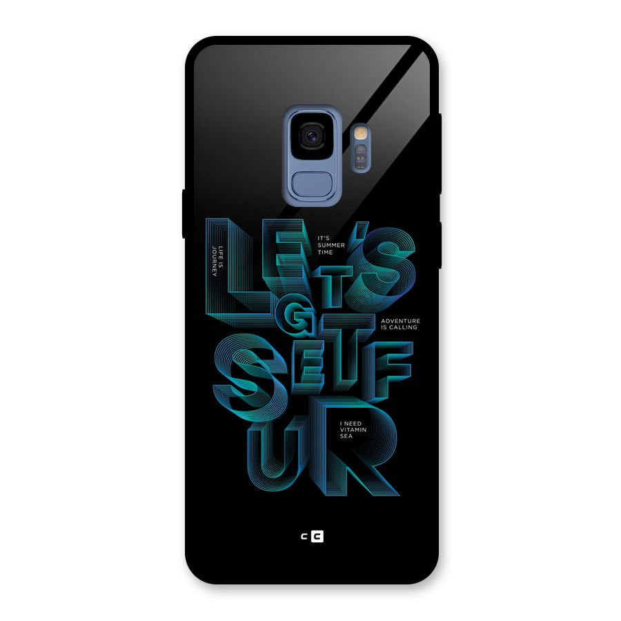 Lets Get Surf Glass Back Case for Galaxy S9