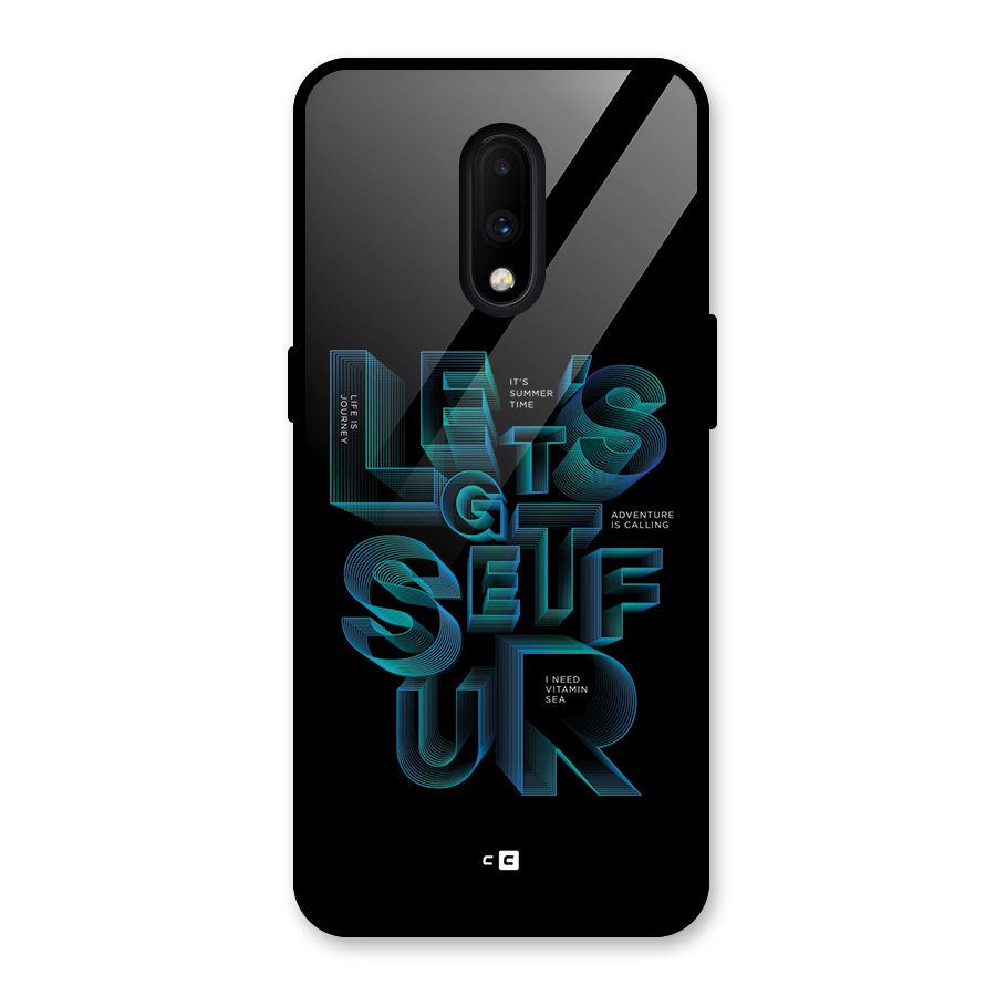 Lets Get Surf Glass Back Case for OnePlus 7
