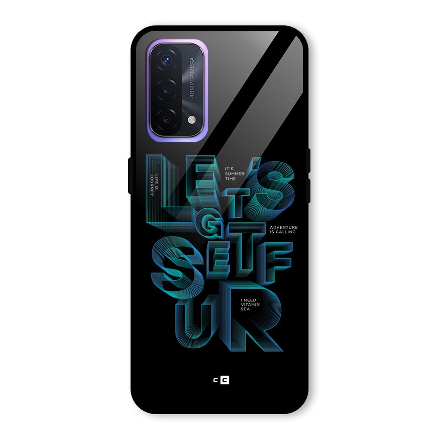 Lets Get Surf Glass Back Case for Oppo A74 5G