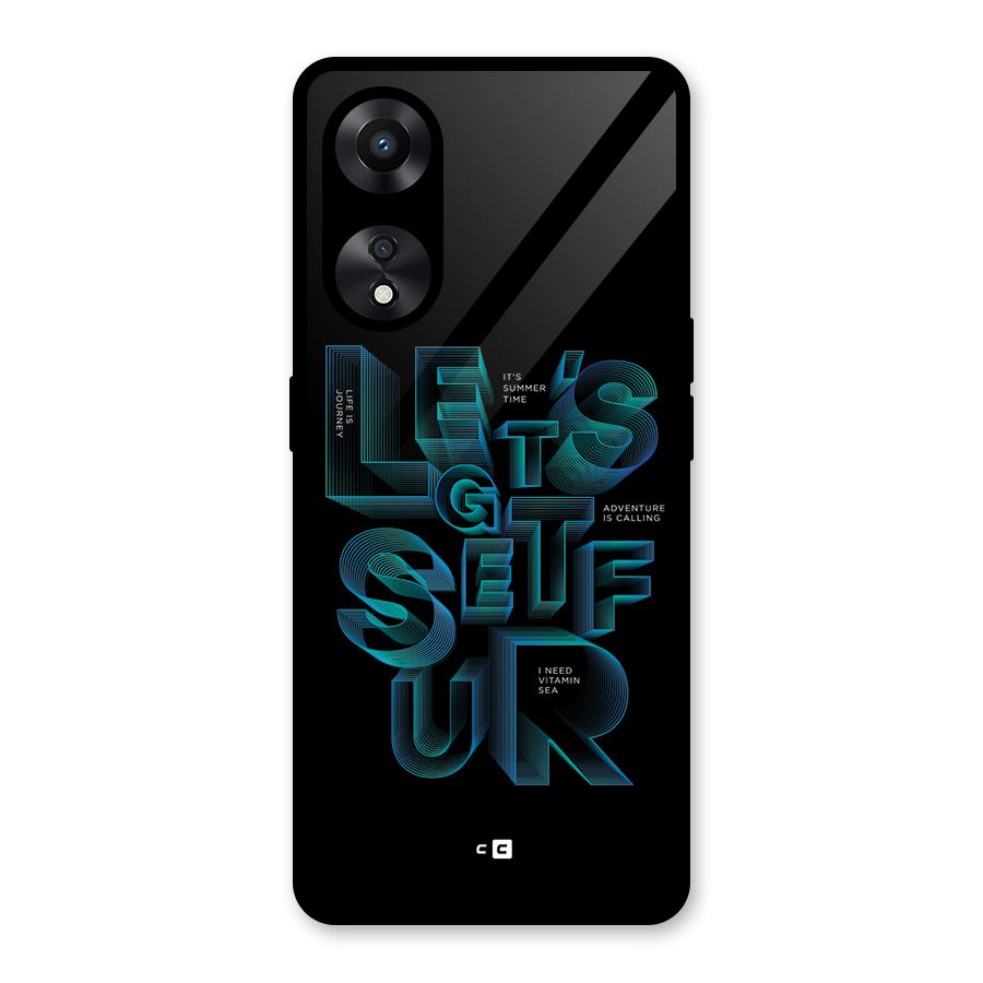 Lets Get Surf Glass Back Case for Oppo A78