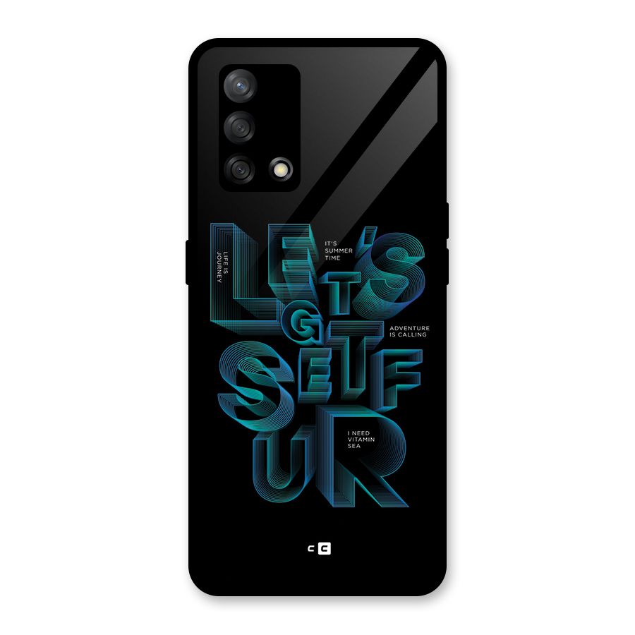 Lets Get Surf Glass Back Case for Oppo F19s