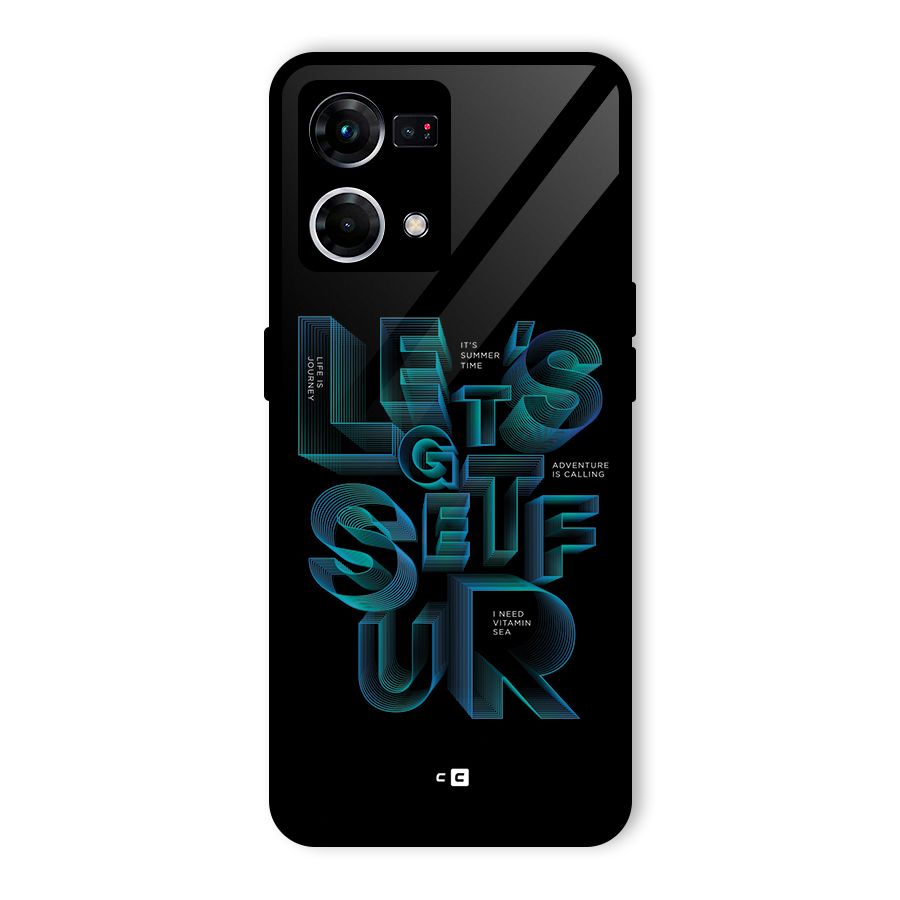 Lets Get Surf Glass Back Case for Oppo F21 Pro 4G