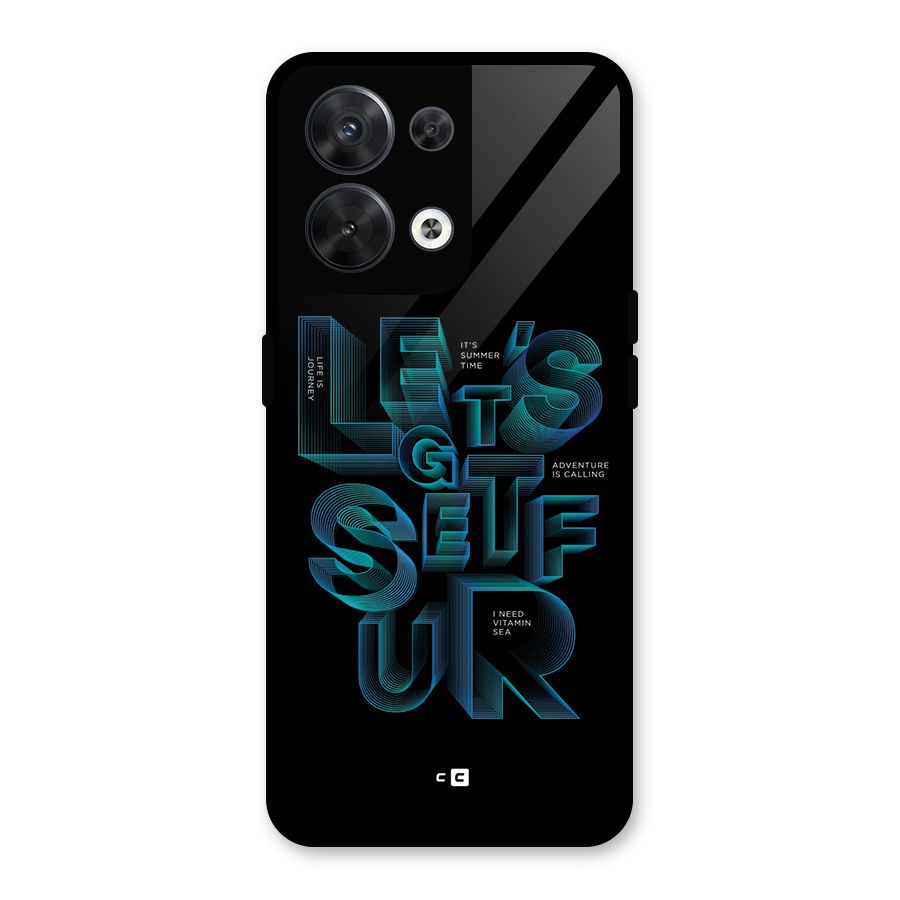 Lets Get Surf Glass Back Case for Oppo Reno8 5G