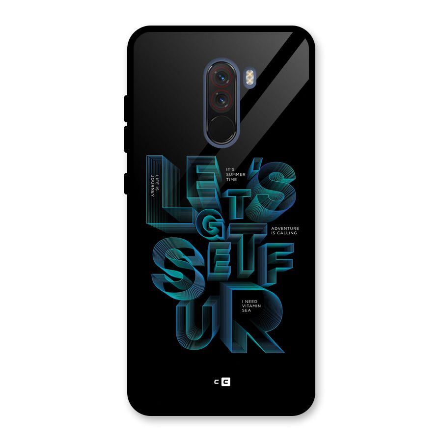 Lets Get Surf Glass Back Case for Poco F1