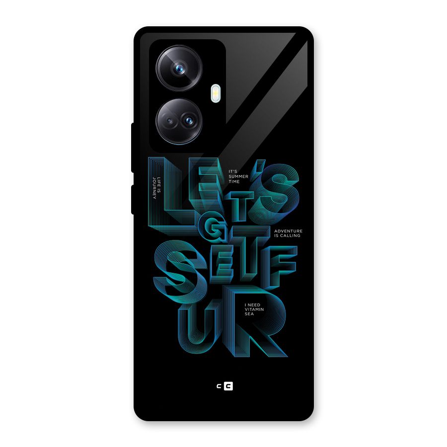Lets Get Surf Glass Back Case for Realme 10 Pro Plus