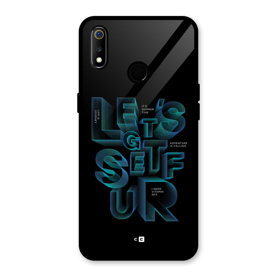 Lets Get Surf Glass Back Case for Realme 3i