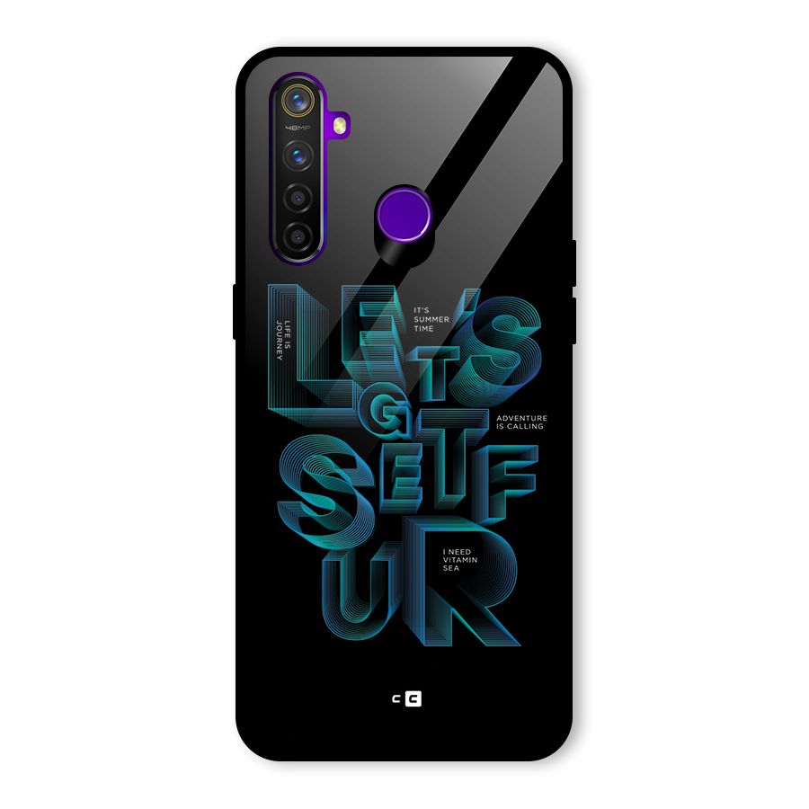 Lets Get Surf Glass Back Case for Realme 5 Pro