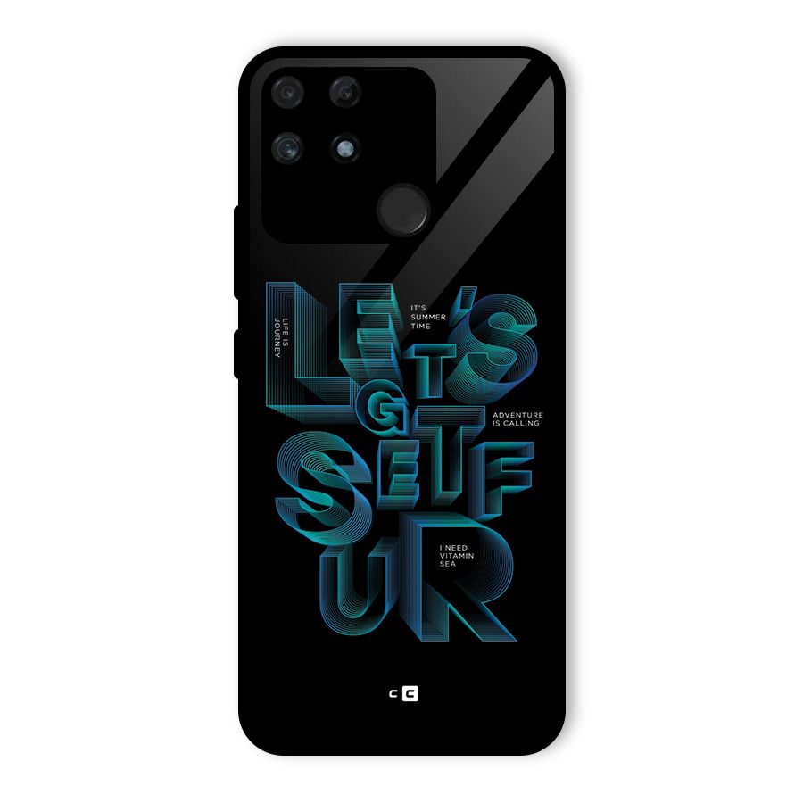 Lets Get Surf Glass Back Case for Realme Narzo 50A