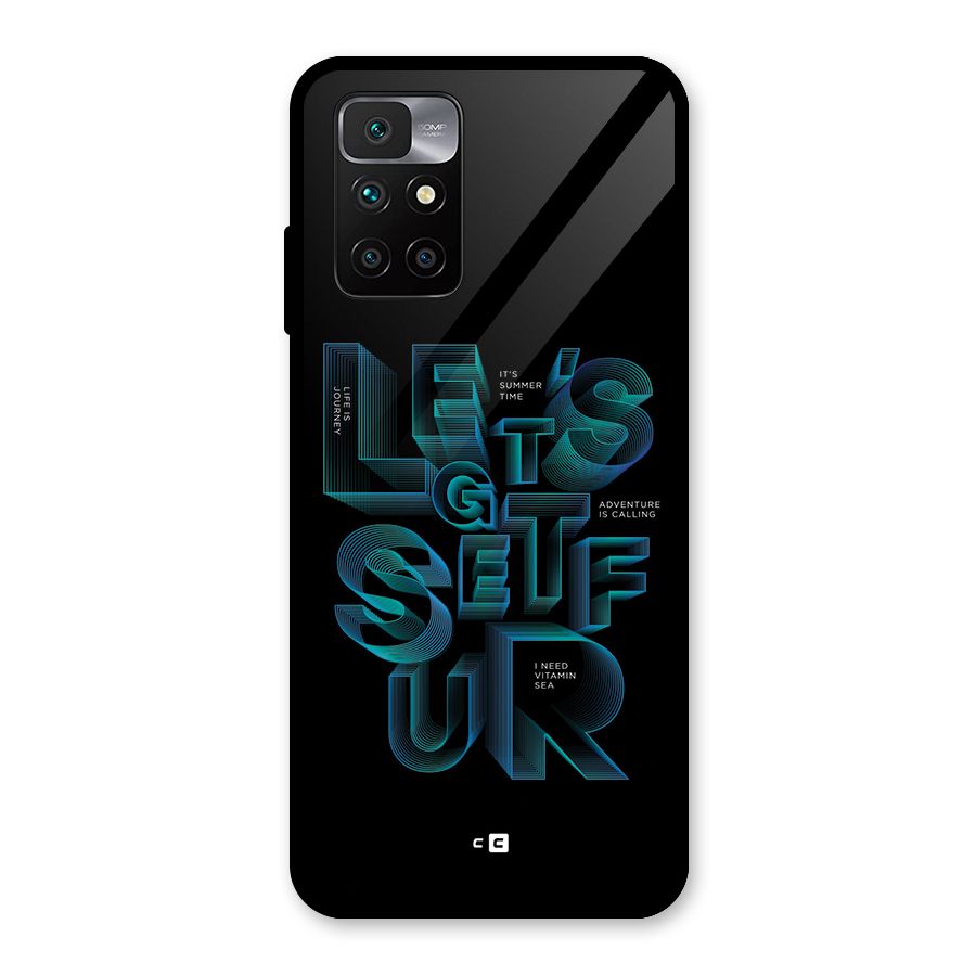 Lets Get Surf Glass Back Case for Redmi 10 Prime