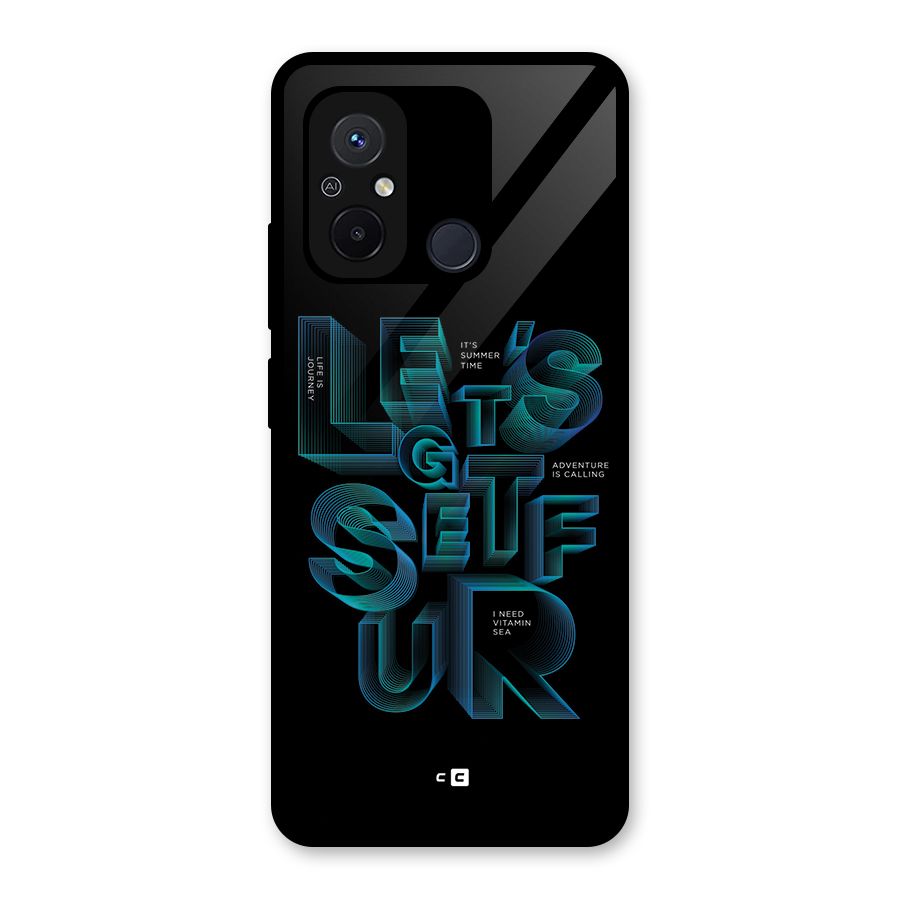 Lets Get Surf Glass Back Case for Redmi 12C