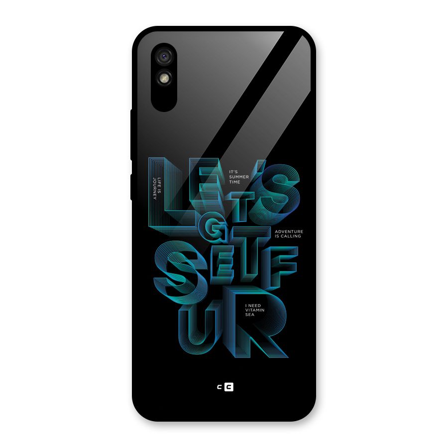 Lets Get Surf Glass Back Case for Redmi 9A