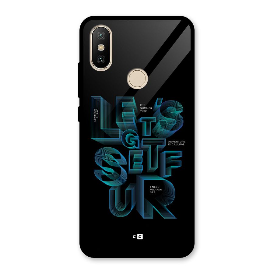 Lets Get Surf Glass Back Case for Redmi A2