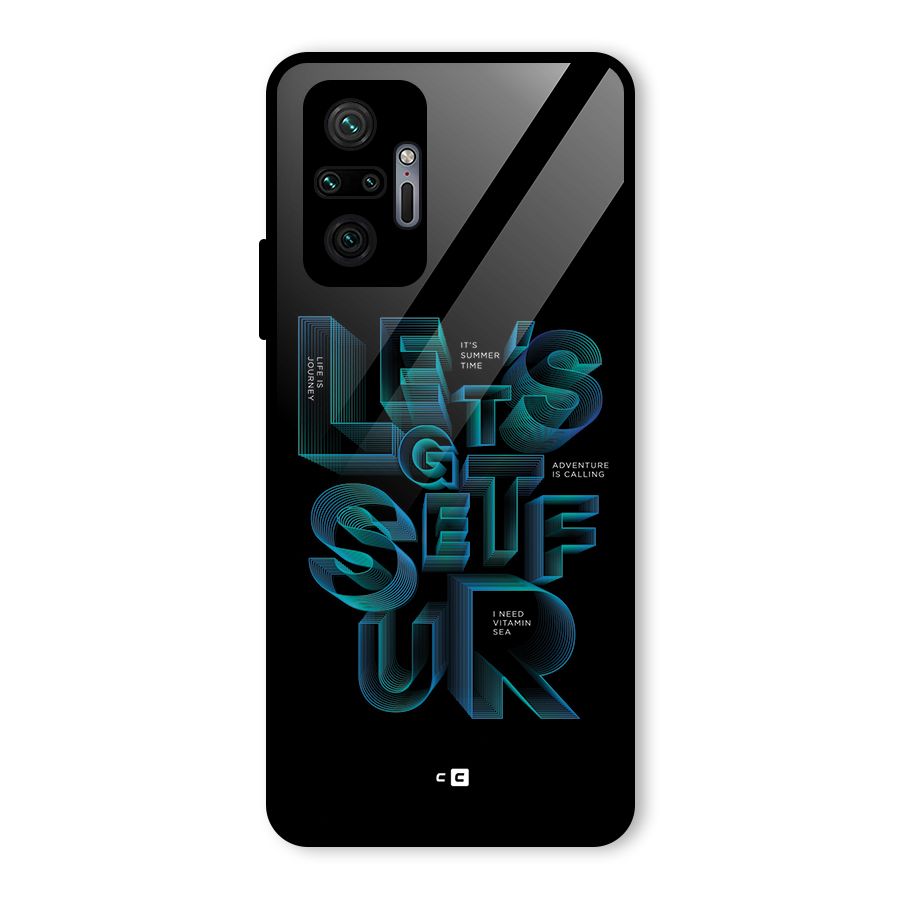 Lets Get Surf Glass Back Case for Redmi Note 10 Pro