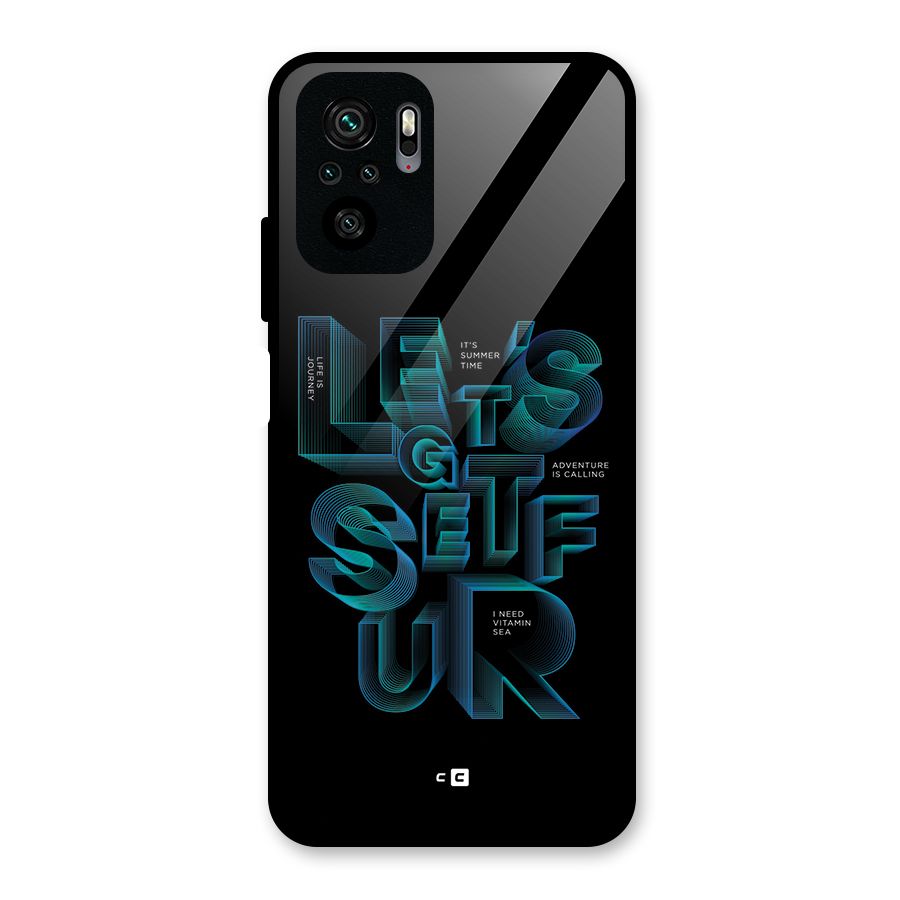 Lets Get Surf Glass Back Case for Redmi Note 11 SE
