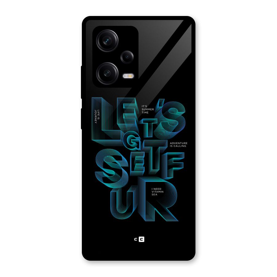 Lets Get Surf Glass Back Case for Redmi Note 12 Pro