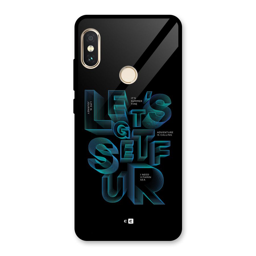 Lets Get Surf Glass Back Case for Redmi Note 5 Pro