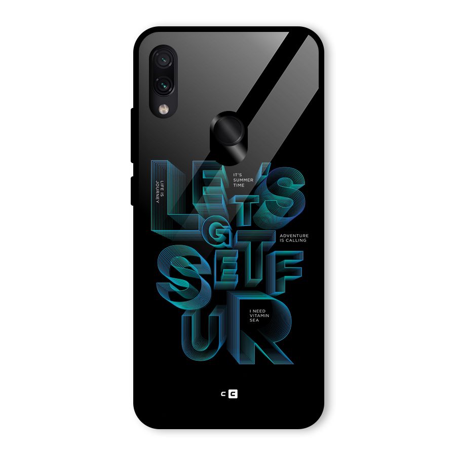 Lets Get Surf Glass Back Case for Redmi Note 7 Pro