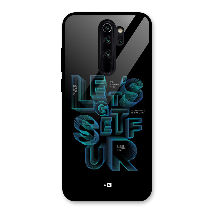 Lets Get Surf Glass Back Case for Redmi Note 8 Pro