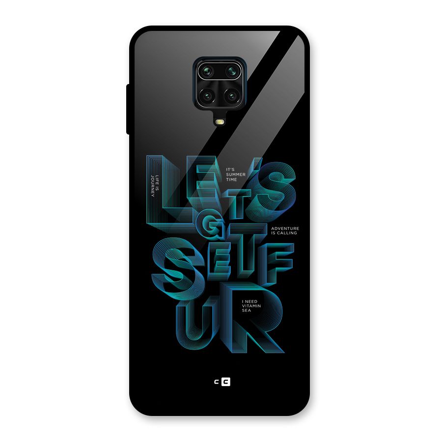 Lets Get Surf Glass Back Case for Redmi Note 9 Pro