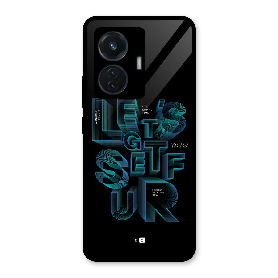 Lets Get Surf Glass Back Case for Vivo T1 44W