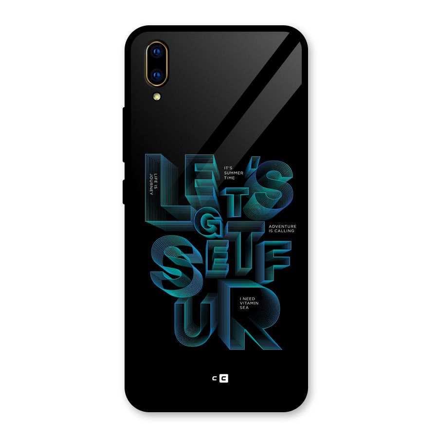 Lets Get Surf Glass Back Case for Vivo V11 Pro