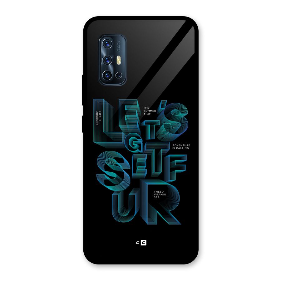 Lets Get Surf Glass Back Case for Vivo V17