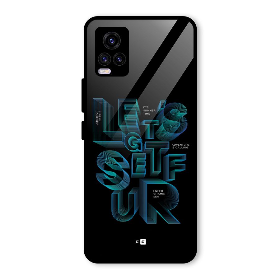Lets Get Surf Glass Back Case for Vivo V20 2021