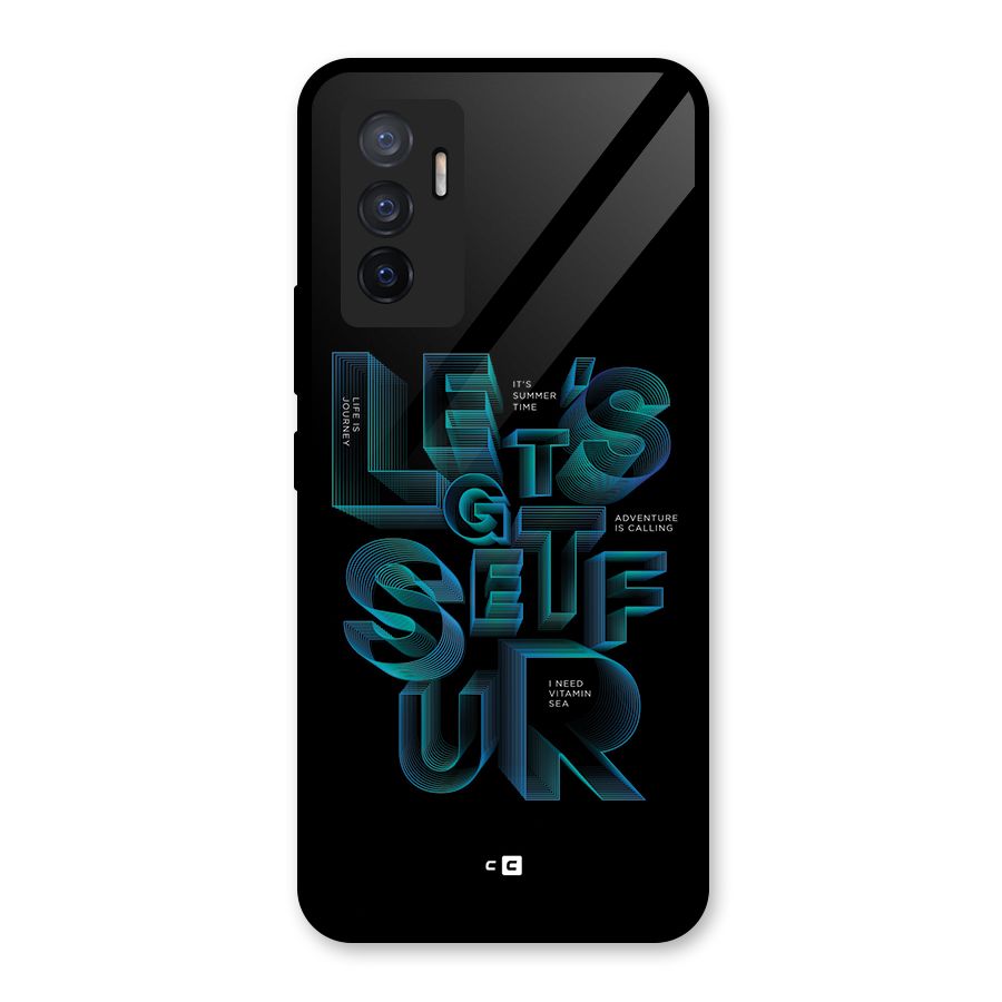 Lets Get Surf Glass Back Case for Vivo V23e