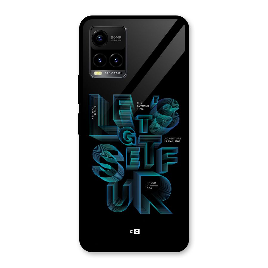 Lets Get Surf Glass Back Case for Vivo Y21A