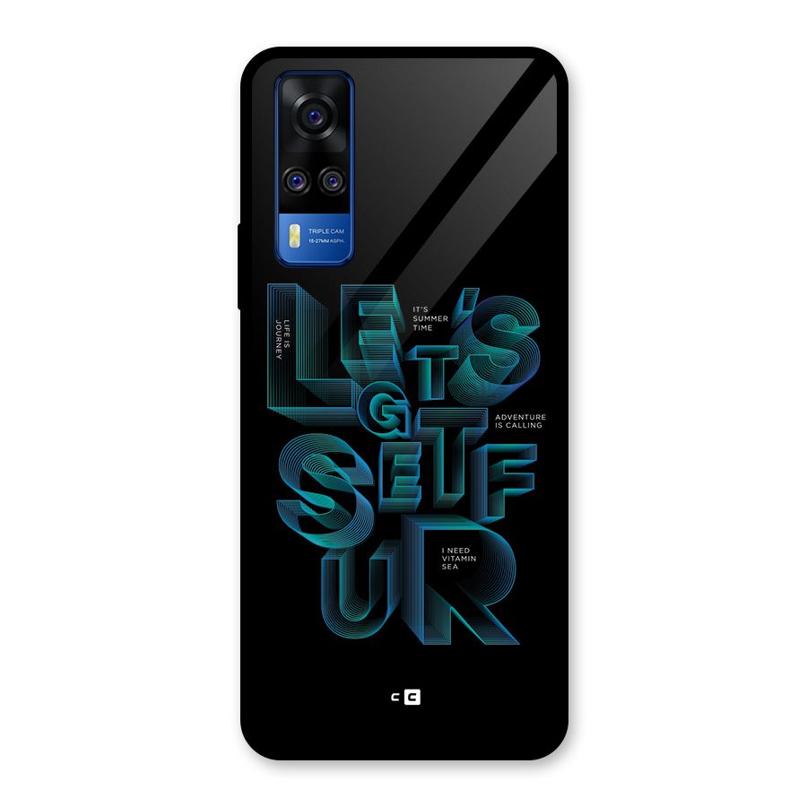 Lets Get Surf Glass Back Case for Vivo Y31