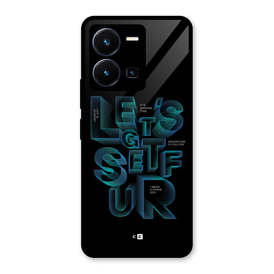 Lets Get Surf Glass Back Case for Vivo Y35