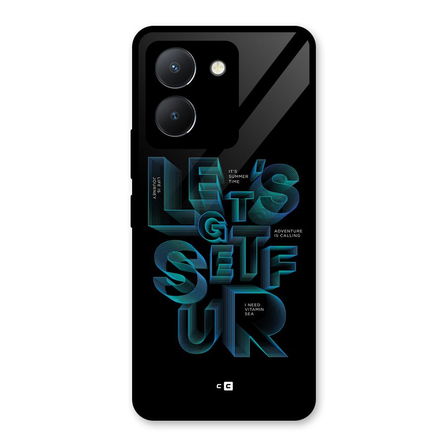 Lets Get Surf Glass Back Case for Vivo Y36