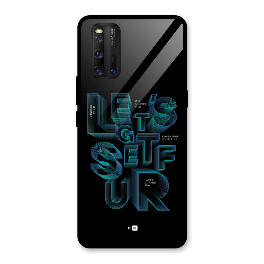 Lets Get Surf Glass Back Case for Vivo iQOO 3