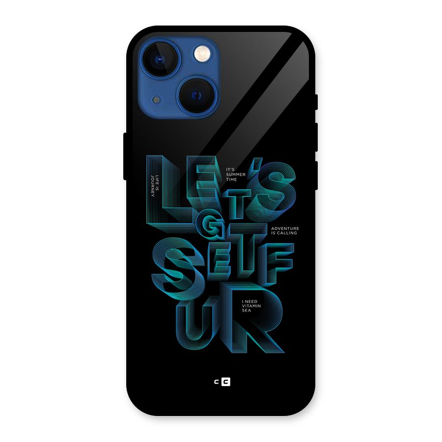 Lets Get Surf Glass Back Case for iPhone 13 Mini