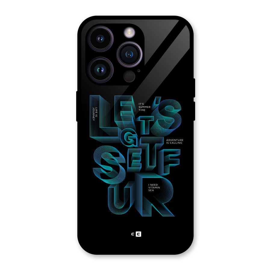 Lets Get Surf Glass Back Case for iPhone 14 Pro