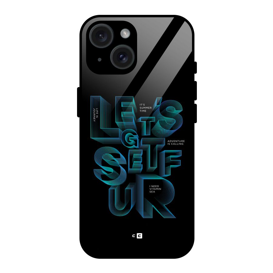 Lets Get Surf Glass Back Case for iPhone 15