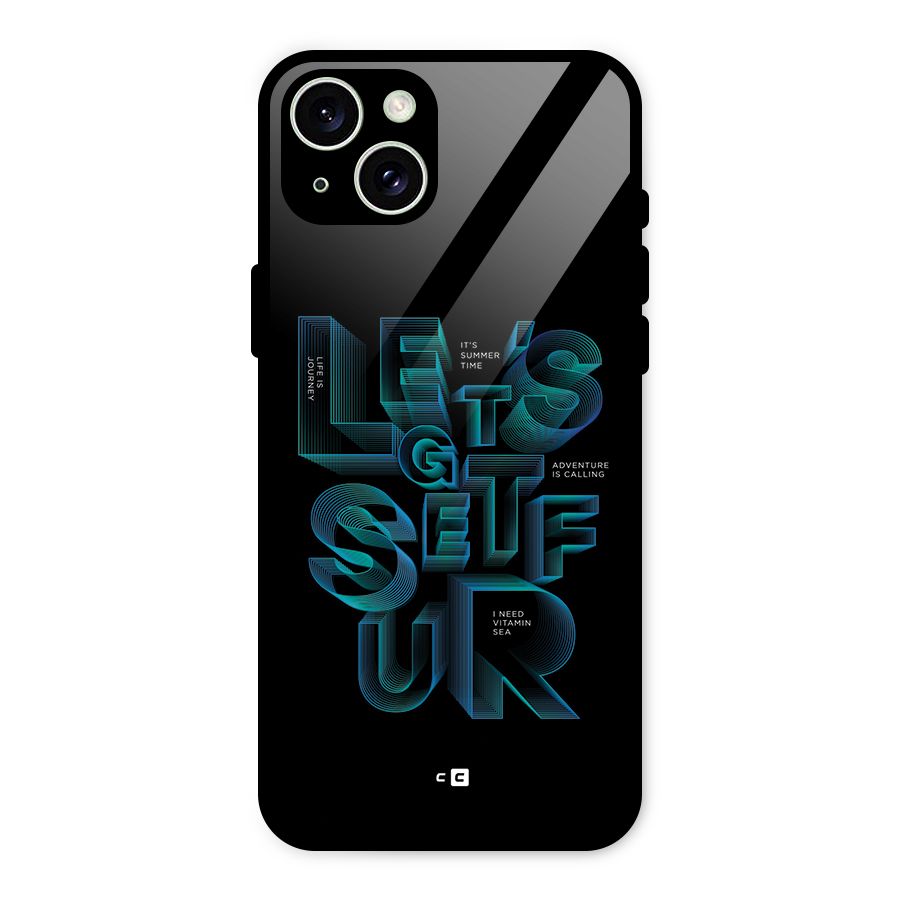 Lets Get Surf Glass Back Case for iPhone 15 Plus