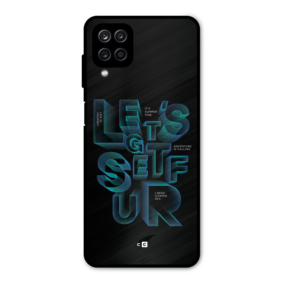Lets Get Surf Metal Back Case for Galaxy A12
