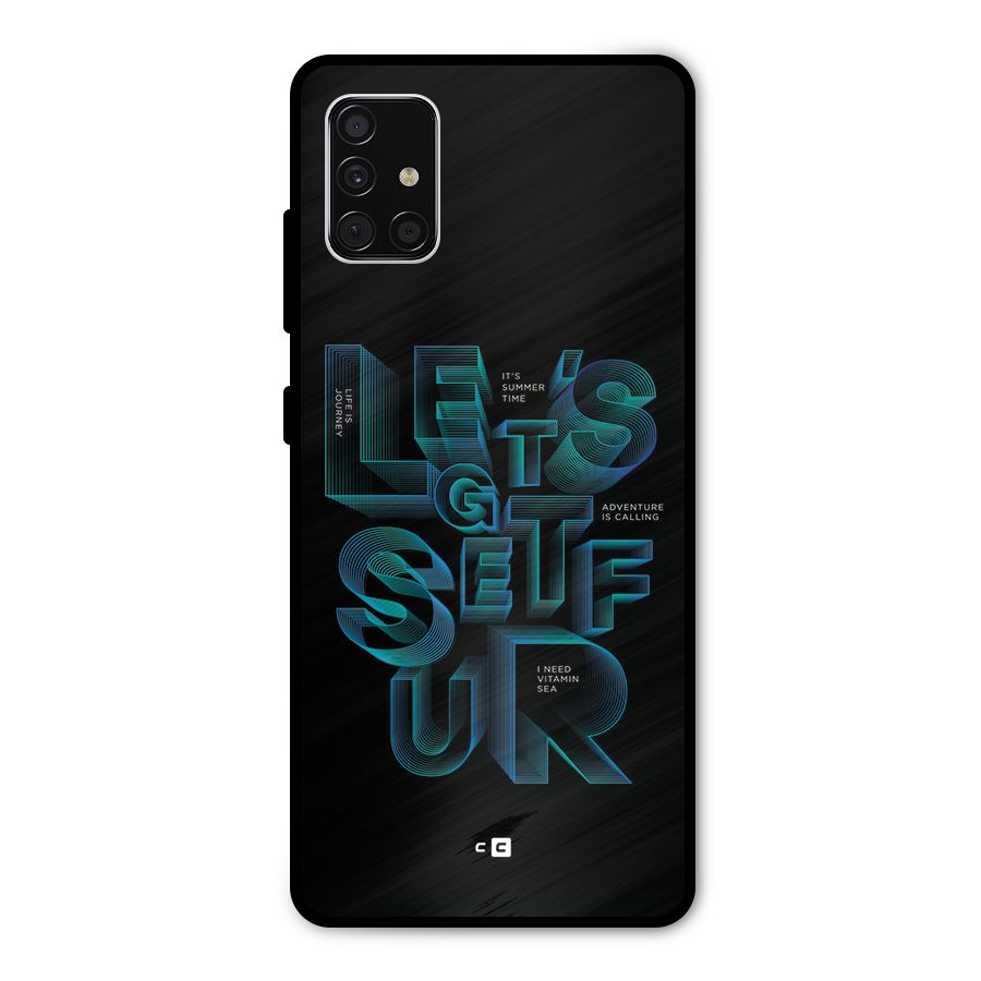 Lets Get Surf Metal Back Case for Galaxy A51